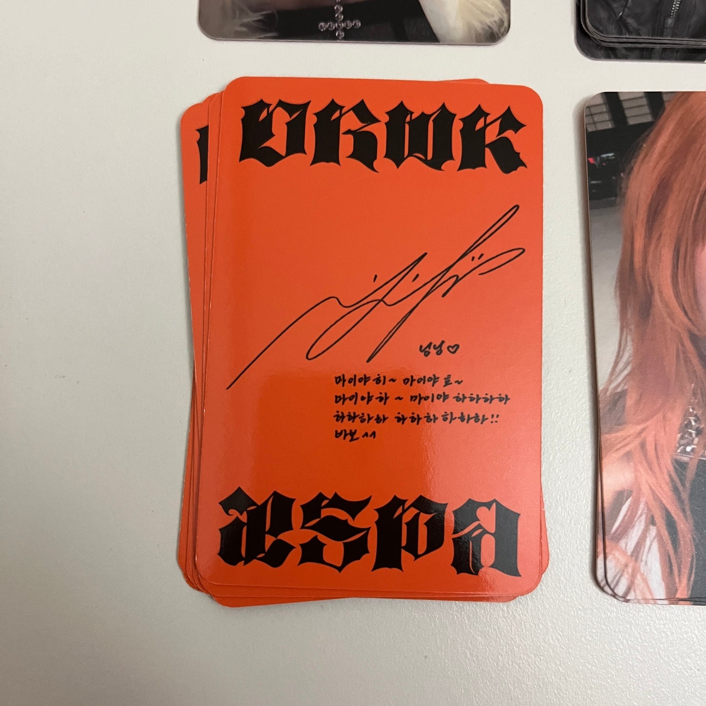aespa Official Album DIRTY WORK Photocard 4 Type Ningning Gieselle Karina Winter - 26.06.08