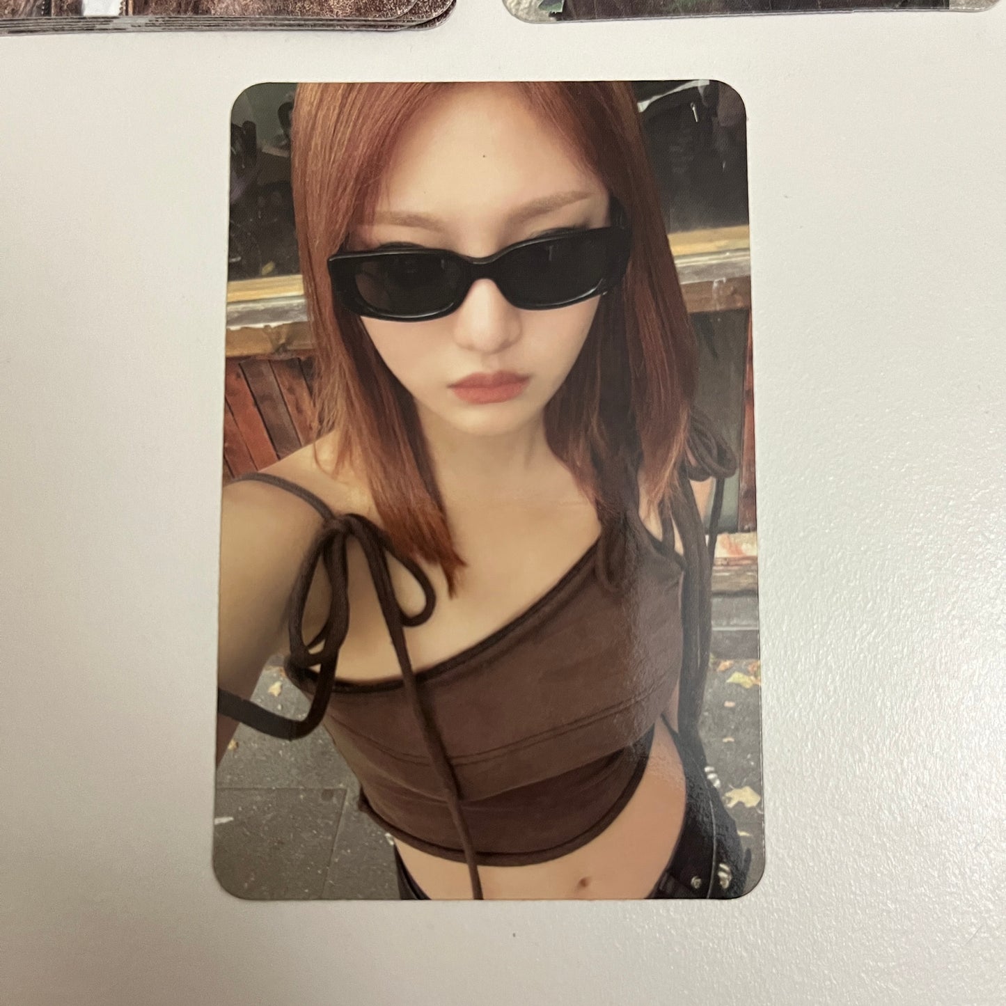 aespa Official Album MY WORLD Purple Ver Photocard 2 Type Winter Gieselle Ningning - 26.06.08