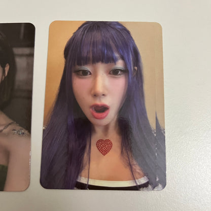 aespa Official Album MY WORLD Red Ver Photocard 2 Type Winter Gieselle - 26.06.08