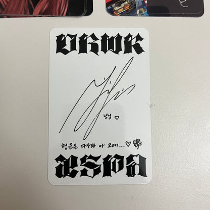aespa Official Album DIRTY WORK Photocard 3 Type Ningning Gieselle Karina - 26.06.08