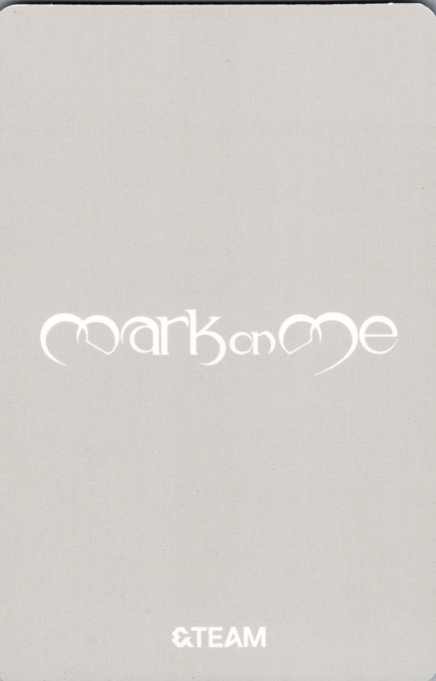 [ Mini CD-R ver.] &team Official Photocard Album 'Mark on Me' Kpop Authentic _ 9 Type
