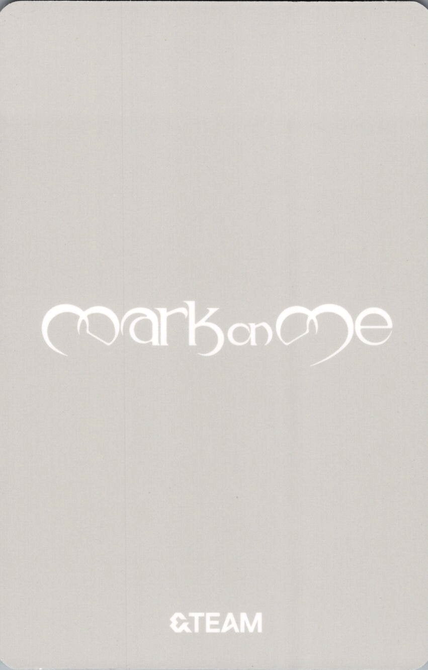 [ Mini CD-R ver.] &team Official Photocard Album 'Mark on Me' Kpop Authentic _ 9 Type